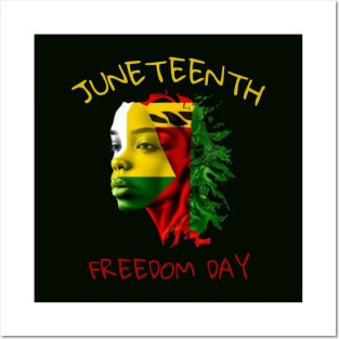 juneteenth, black pride, african american girl, gift present ideas Posters and Art